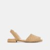MARZY SANDALS NATURAL RAFFIA