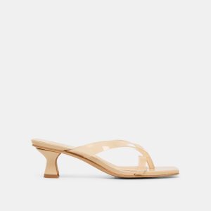 BREVEL VINYL HEELS PRALINE JELLY